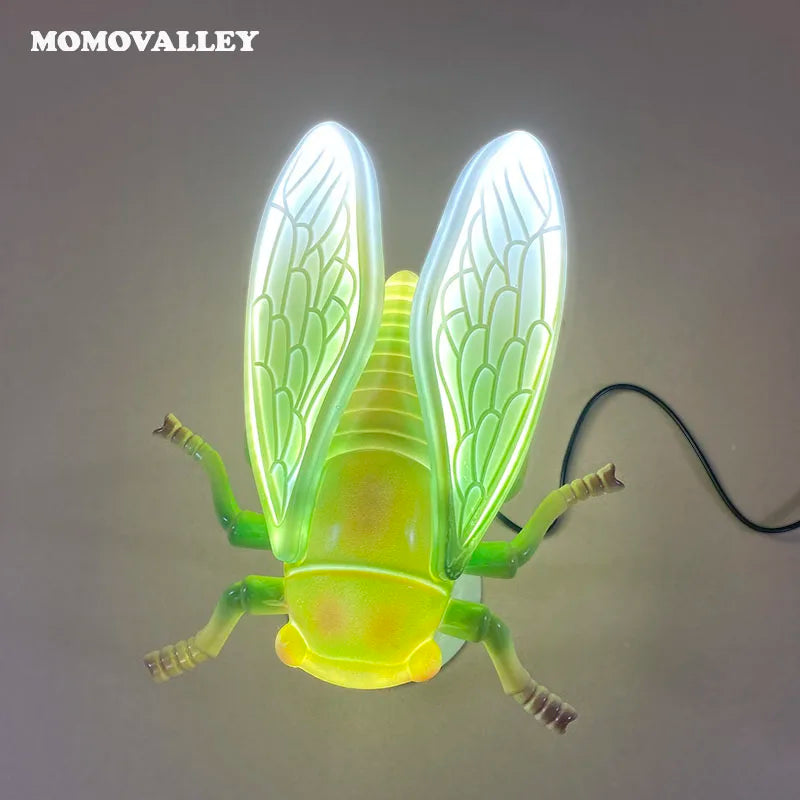 New Creative Products LED Glowing Insect Cigale Lawn Garden Festival Decorations Outdoor Christmas Light Decorations