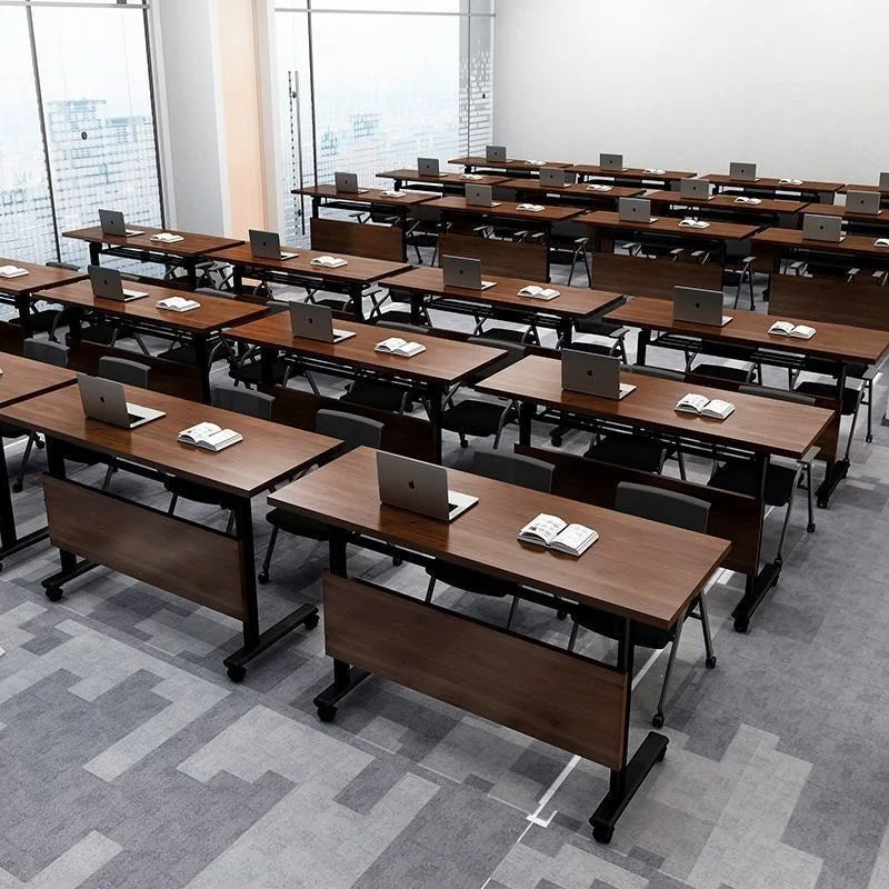 Contemporary Executive Conference Table Wooden Meeting Room Desk Commercial Office Furniture With Durable Metal Frame Design MegaBDM