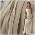YX1461 100% Polyester Bubble Texture Crinkle Pleated Organza Fabric With Fine Pleats for Women Dresses and Garment MegaBDM