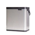 3L Wall Mounted Trash Bin Indoor Stainless SS Hanging Cabinet Trash Can Dustbin With Lid for Kitchen