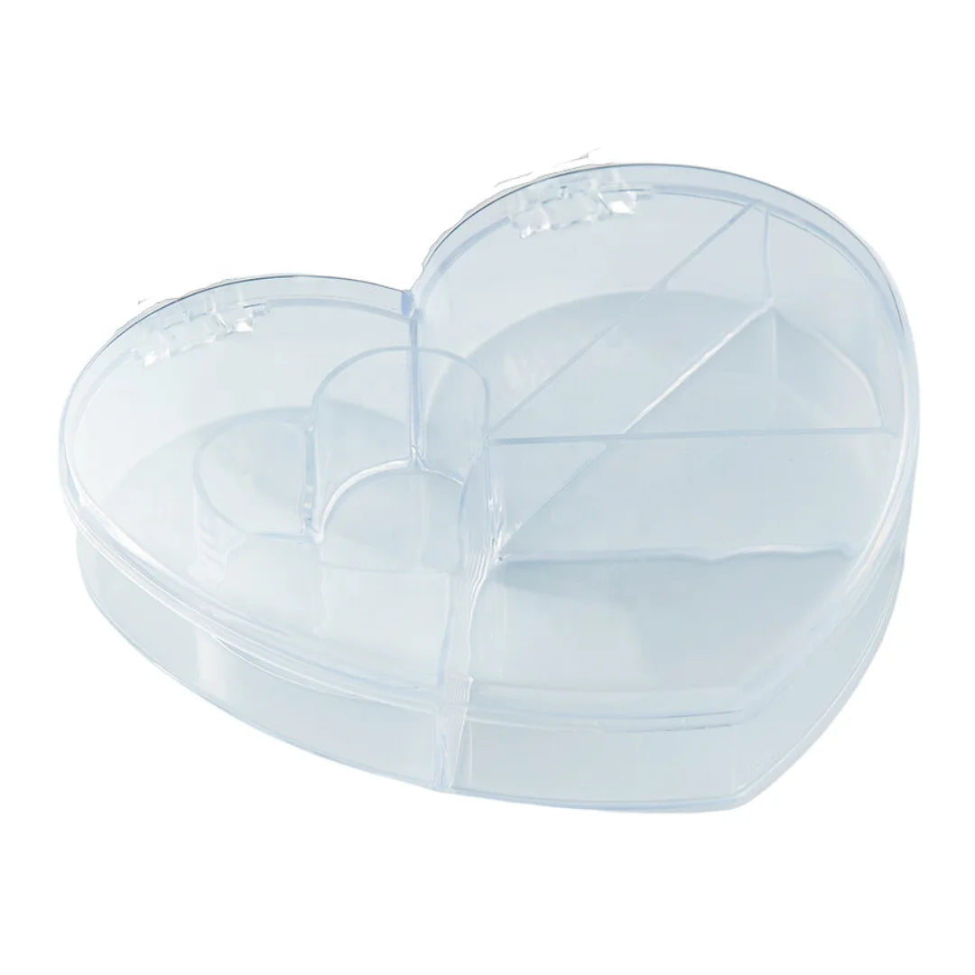 Kwang Hsieh Heart Shaped PS Injection Molded Eco-Friendly Reusable Candy Box Food Container Customized Partition Folding Design