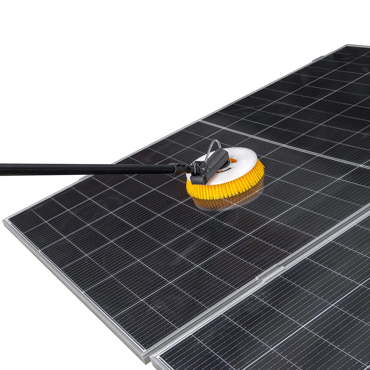 Zhenda Factory  Single Head  5.5M Aluminum Pole Brushless Motor Two Versions Solar Panel  Cleaning Brush