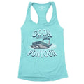 Ladies Eco-Friendly Anti-shrink Cotton Knitted Jersey Tank Top Casual Short Length Crew Neck Embroidery Sequins Appliques Decor