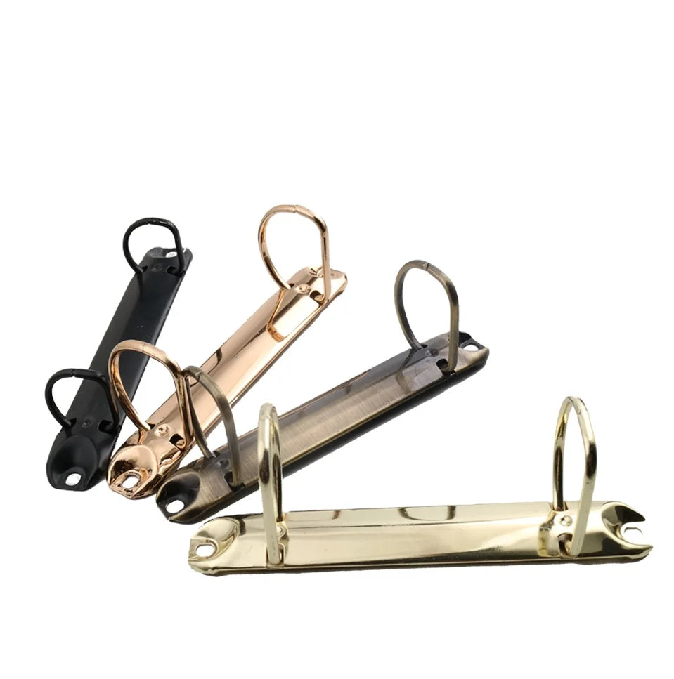 Fast Delivery Ring Binder Mechanism for Folder Gold/black 2 Ring Binder Hardware Paper Clips Mechanism