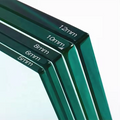 China Manufacturer 12mm Thk Clear Tempered Glass Door Office Shower Partion Safety Cut Size Glass CE Quality