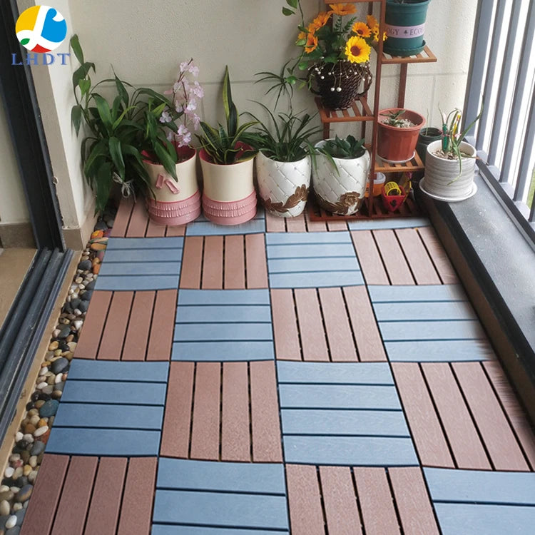 Outdoor Waterproof Interlocking Basketball Court Tiles Decking Material for Swimming Pool and Water Playground