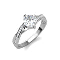 New 925 Sterling Silver 1 Carat Moissanite Diamond Engagement Ring Anniversary Gift for Women Wife Destiny Jewellery
