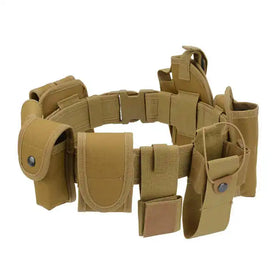 WANZHUO 10-Piece Tactical Belt Hot Selling 600D Oxford Nylon Multi-Functional 600D Oxford Waist Seal Security Traffic Duty
