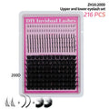 24 Styles 3D Fluffy Clusters Lash Segmented Eyelashes Soft and Thick DIY Eyelash Extension Kit Large Capacity Mixed Pack MegaBDM