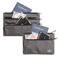 Custom RFID Blocking Travel Wallet and Document Bag Storage Organizer Fashionable Passport Holder Set for Convenient Travel