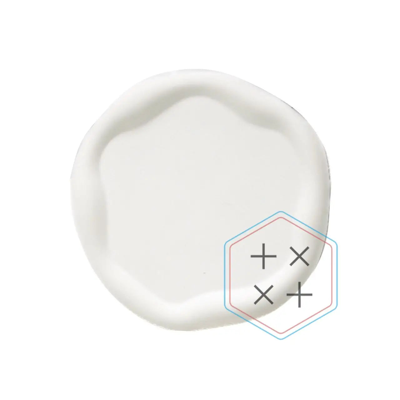 16.5 cm White Plaster Trinket Dish Ring Holder Display Trays for Jewelry