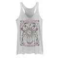 Grey Melange Eco-Friendly Anti-Pilling Women's Crew Neck Tank Top Casual Jersey Vest Embroidery Sequins Appliques Short Length