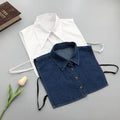 Spread Collar Cotton Men's Dress Shirt De Moda Collar Piedras De Perlas Verano Knitted Collar and Cuff Con Colgantes De Mujer MegaBDM