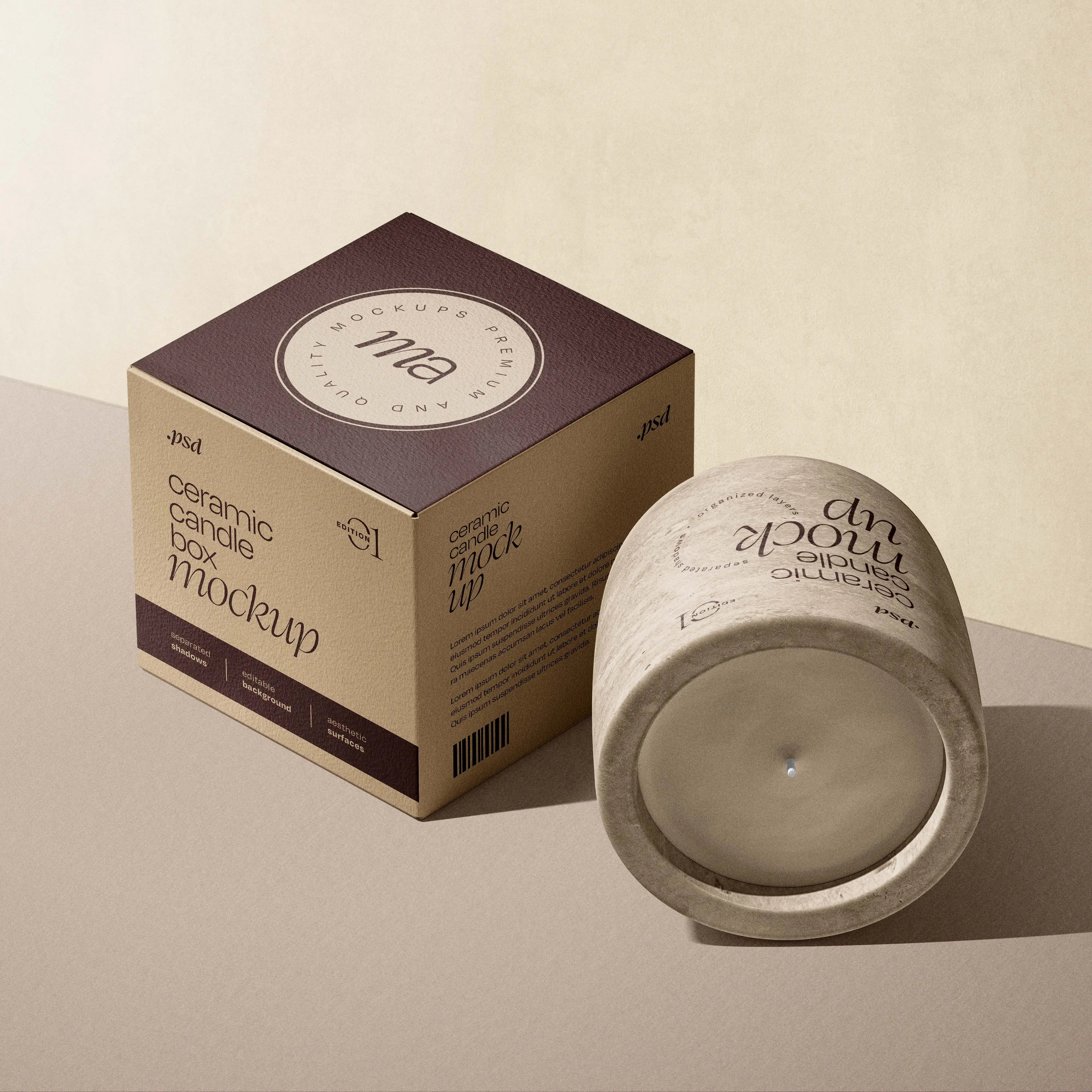 Wholesale Custom Logo Candle Jar With Box Candle Box Paper
