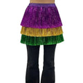 New Arrivals Mardi Gras Tiered Tinsel Fringe Skirt