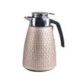 Arabic Style 1L Removable Leather Cover Thermos Stainless Steel Vacuum Pot Insulation Jug With Glass Liner