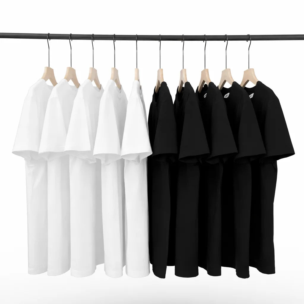China Bangladesh Factory OEM Customized Logo Embroidery 200g Pure Cotton Unisex Loose Fit Solid White Crew Neck Unisex T Shirt MegaBDM
