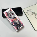 Diamond Painting Printed Cartoon Pu Leather Pink Flower Cute Cat Glasses Storage Handmade DIY Eco-Friendly 5D Sunglasses Square