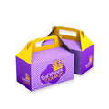 Factory Direct Macarons Pastry Cake for Cookies Bakery Gift Crepe Cupcake Donuts Hot Dog Paper Box Packaging Window Handle for