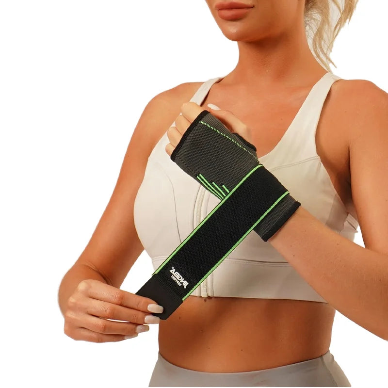 JINGBA Custom Logo Compression Recovery Wrist Brace Adjustable Support Splint with Thumb for Badminton Fitness Golf