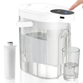 Portable Water Filter Pitcher 4L 5W Wireless Water Purifier 300L Total Purified Volume for Home Camping Travel Use