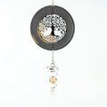 Factory Price Life Tree Wind Spinner 15cm Stainless Steel Home Garden Decoration Outdoor Hanging Ornament Swivel Wind Chimes