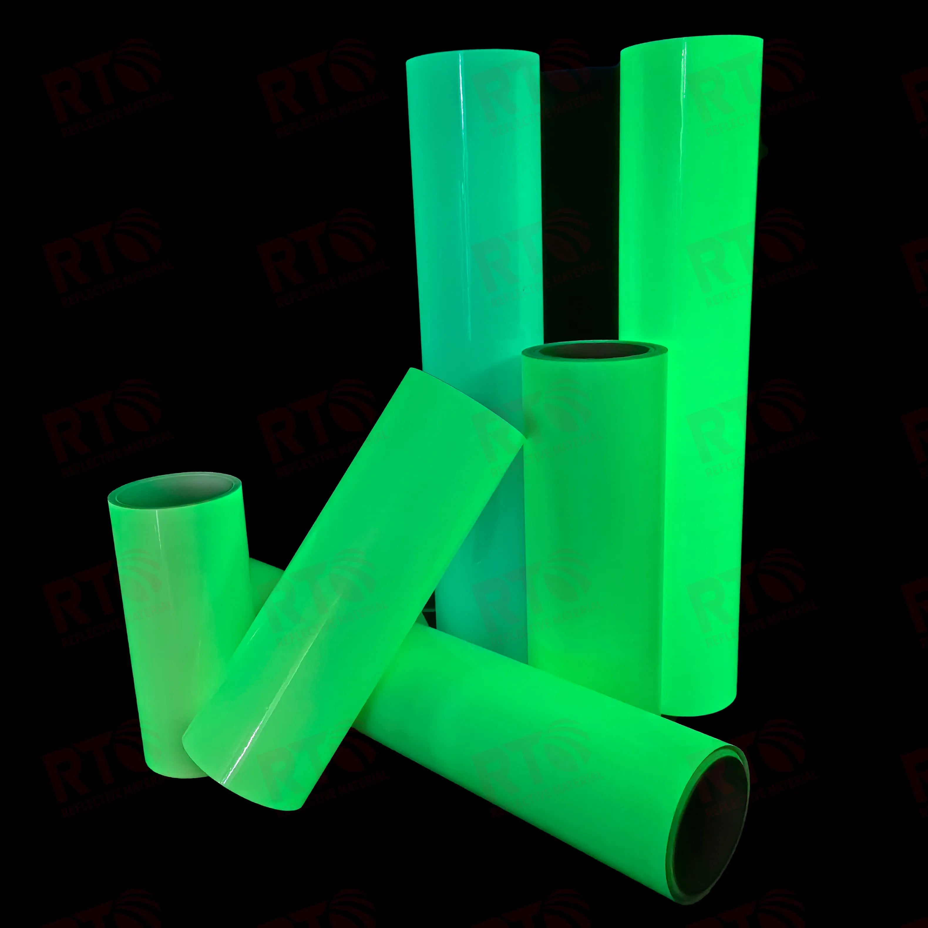 Manufacturer Printable Adhesive Self Luminous Photo Luminescent Paper Sheet for Exit Safety Glow in the Dark Vinyl Film Roll