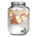 Wholesale Drinkware Glass Lead Free 3.3L 4L 8L Custom Lid Package Glass Juice Dispenser with Tap