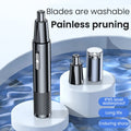 Electric Nose Hair Clipper Rechargeable Multi-kinetic Shaving Two-in-one Unisex Fully Automatic Washable Trimmer