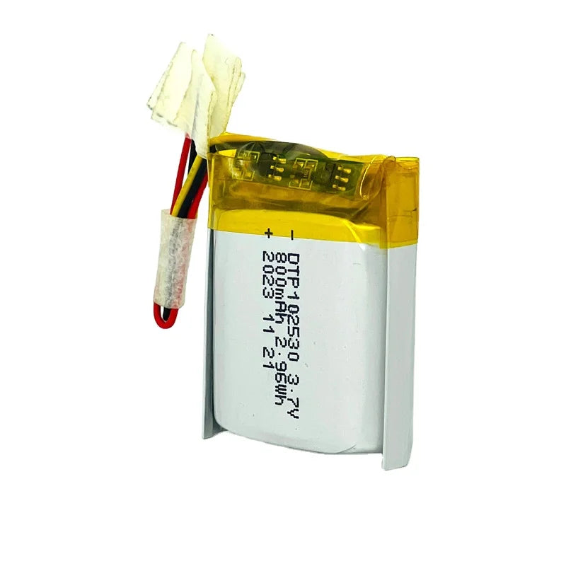 High Quality 800mAh Solid State Polymer Lithium Pouch Battery 102530 Li-Ion 3.7V Rechargeable Lipo Battery for Toys LICOO2