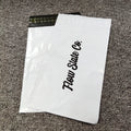 Wholesale Low MOQ Sustainable Handle Shipping Bags Waterproof White Mailer Bag with Self-Adhesive for Clothes