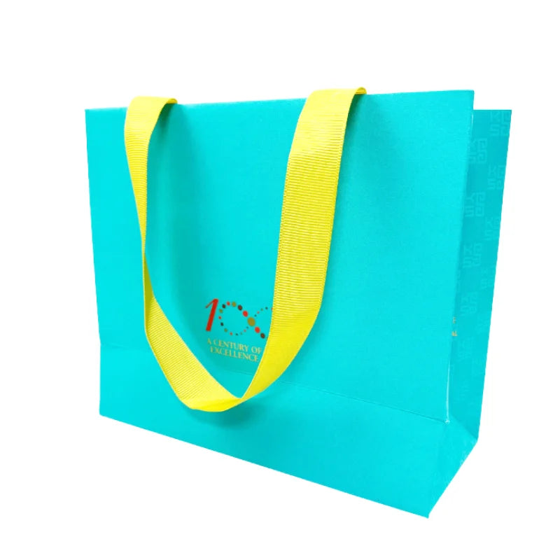 Custom Logo Luxury Kraft Paper Gift Shopping Packaging Bags With Your Own Design Paper Bags