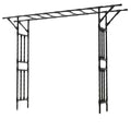Metal Garden Arch With Outdoor Design Wrought Iron Construction Powder Coated Finish MegaBDM