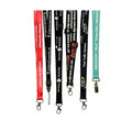 Wholesale Eco-friendly Custom Printed Polyester Lanyard Offset Metal Hook for ID Badge School Office Exhibition Conference MegaBDM