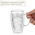 Custom Logo High Borosilicate 450ml Heat-Resistant Reusable Transparent Double Wall Glass Tumbler for Corporate Gifts Weddings MegaBDM
