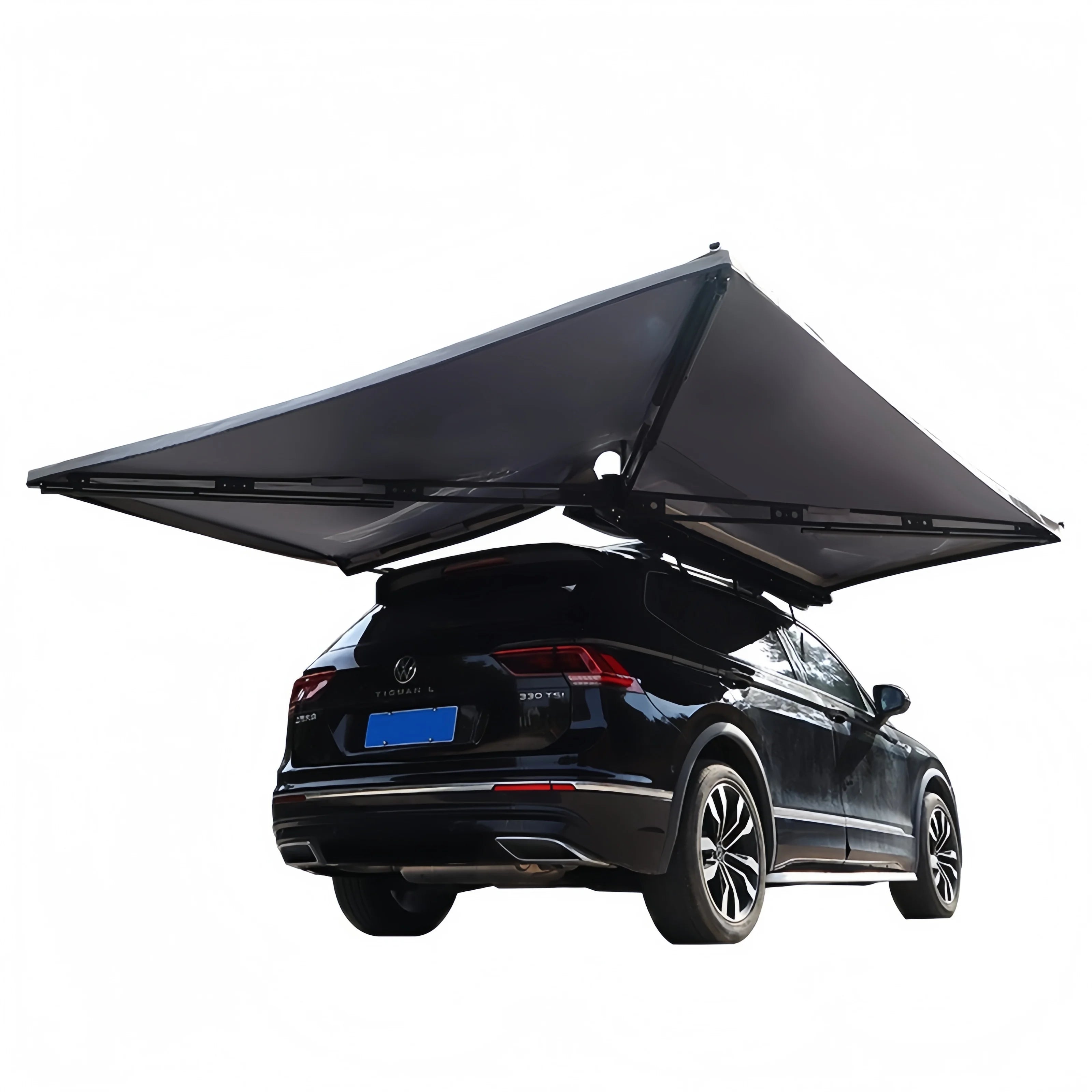 Freestanding Awning Rooftop Tent Oxford Double Layer Four-Season Aluminum Frame Waterproof UV Resistant for Outdoor Camping