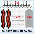 Fit For MOVA S800, E20, E20 Pro, E20 Pro Plus / Trouver E20, E20 Pro, E20 Plus Main Roller Side Brush Filter Mop Cloths Parts