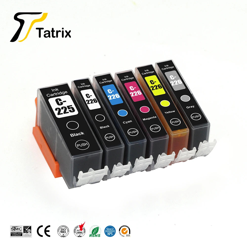 Tatrix canon pgi 225  cli 226  US Inventory Compatible Ink Cartridge for PIXMA IX6520 IP4820 IP4920