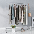 Movable Wheel Rail Stand Clothes suits wedding dresses formal gowns Display Rack for Shop