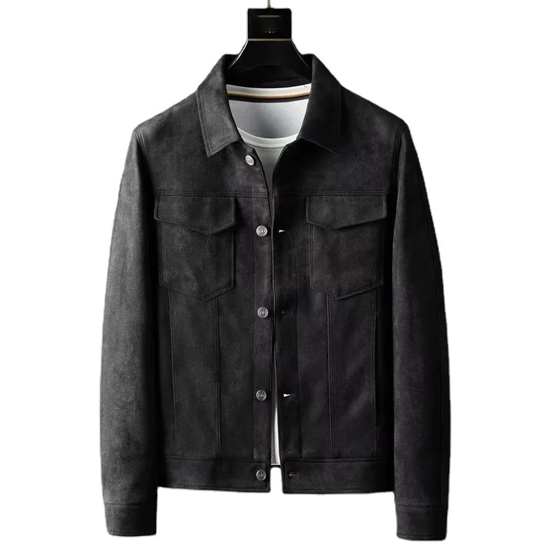 OEM Custom Logo Embroidery Printed Design Men's Polyester Jacket Loose Fit Spring and Autumn Workwear Casual Jacket