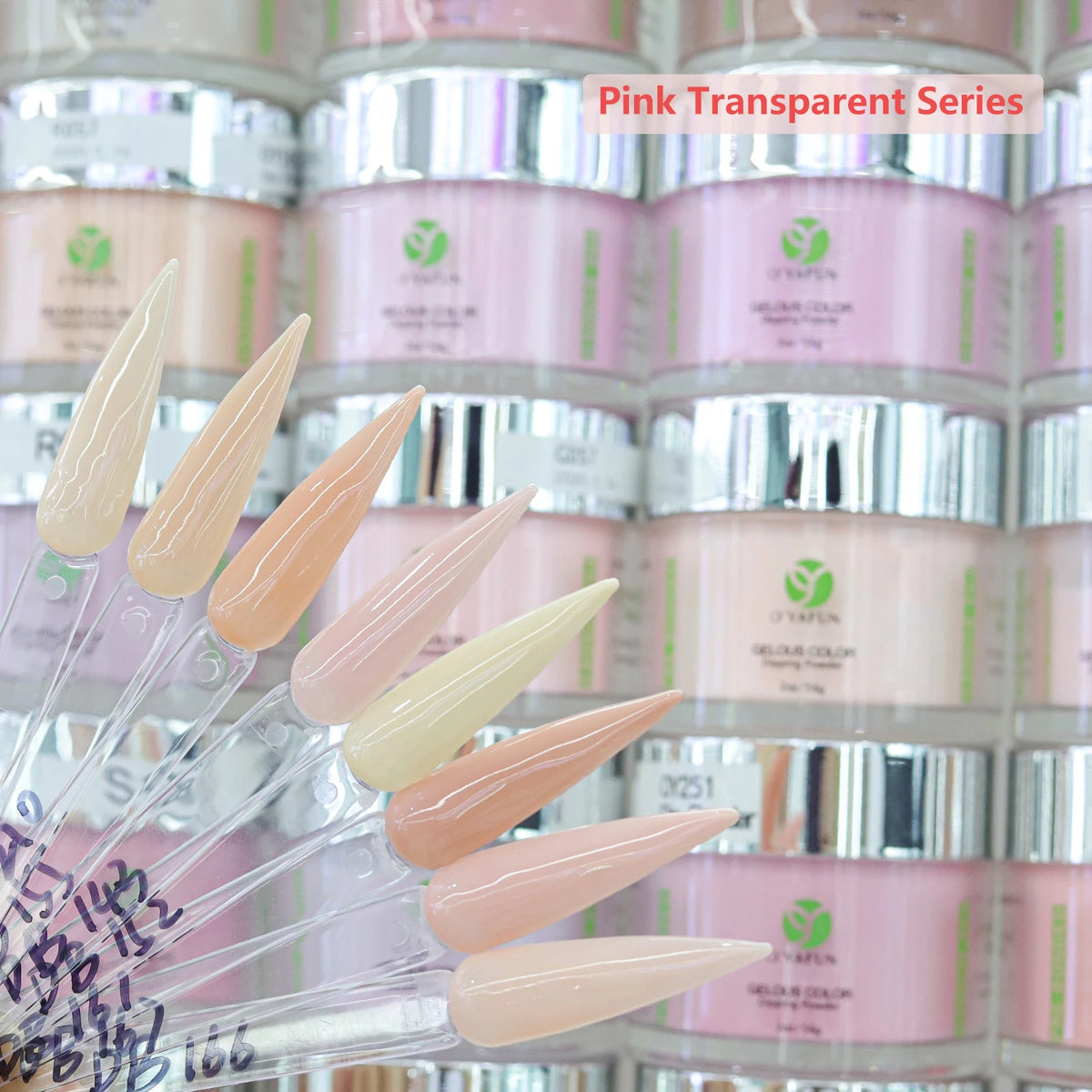 0.5oz Fast Drying Pink Acrylic Powder for Nail Decorations with Chrome Options and Sand Sugar OEM ODM Packed Bag Box MegaBDM