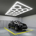 Hexagonal Garage Light with Remote Dimming & Color Tuning AC Compatible for Workshop and Garage Car Wash Station LED Lighting
