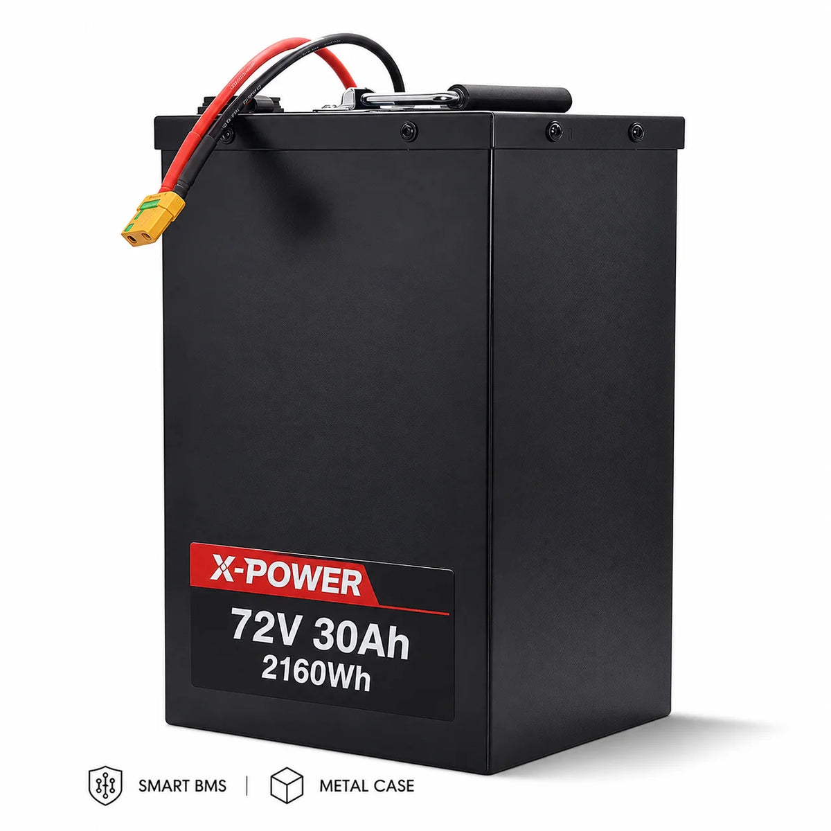 72V 30Ah Lithium Ion Battery Pack 2160Wh Smart Bluetooth BMS Metal Case for Electric Motorcycle E Bike Scooter MegaBDM
