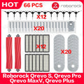 Roborock Qrevo S, Qrevo Pro, Qrevo MaxV, Qrevo Plus Vacuum Parts Main Roller Side Brush Filter Mop Pad Cloth Dust Bag