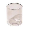 Premium Double-Walled Borosilicate Glass Candle Jars for Aromatherapy Reusable Heat Resistant Oval Shape-Christmas Wedding