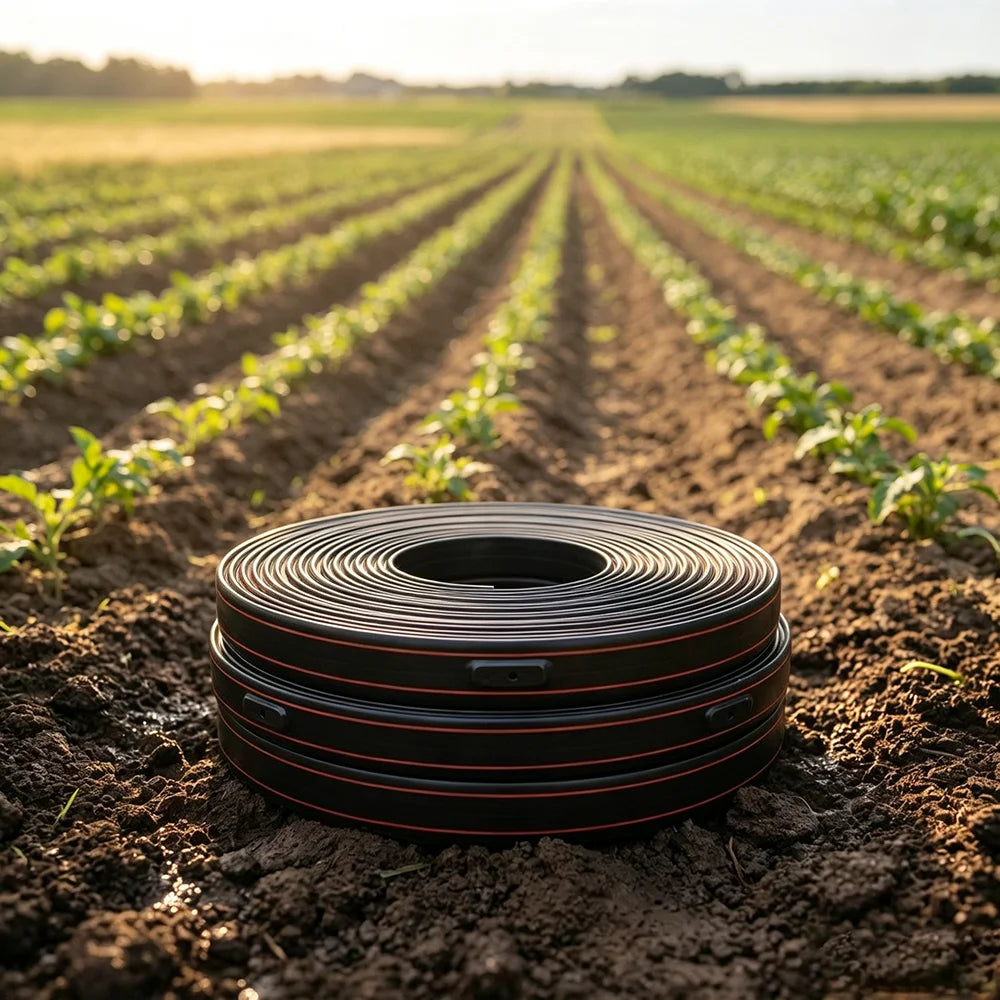 16mm Pressure Compensating Drip Tape with Flat Dripper Farmland Water Saving Drip Irrigation Line Drip Irrigation Tape MegaBDM