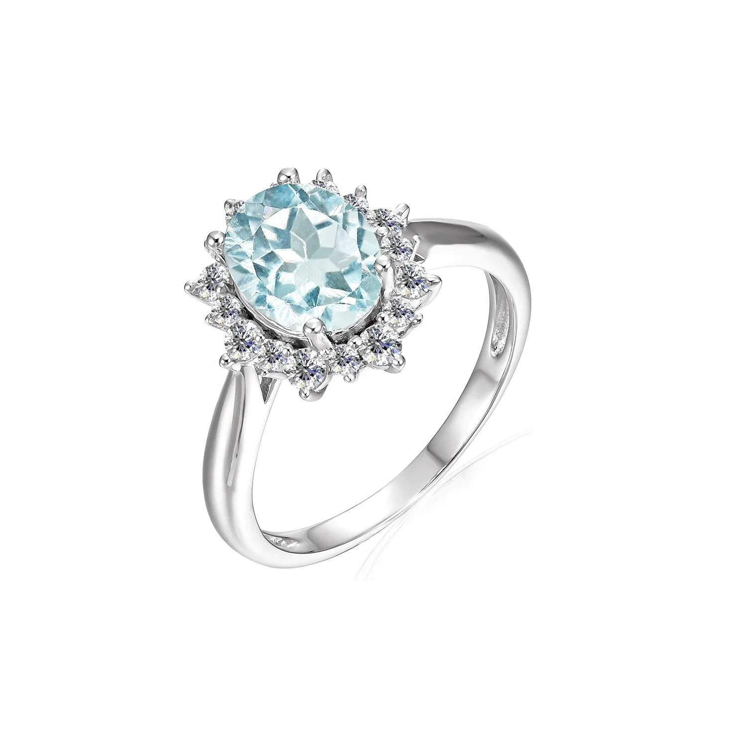 Argent 925 Natural Gemstone Blue Topaz Bague De Mariage Bijoux Femmes Fine Vintage Jewelry 2022 Destiny Jewellery