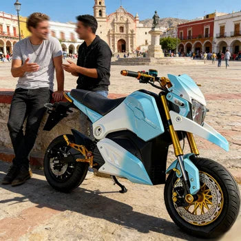 70km/h Powerful Electric Motorcycle – Sturdy Adult Electric Motorcycle & Off-Road Racing Dirt Bike