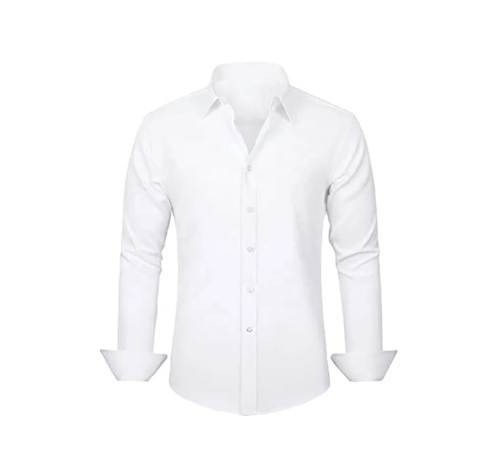 Breathable Men's Shirts 100% New Style Shirts for Men Long Sleeve Clothing Business Breathable Men's Shirts
