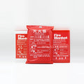 Fire Blanket Fiberglass 430g/m2 0.45mm Thickness 550C Fire Resistant Emergency Survival EN1869 4ftx6FT Home Use
